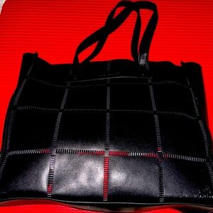 Vince Camuto tote black leather